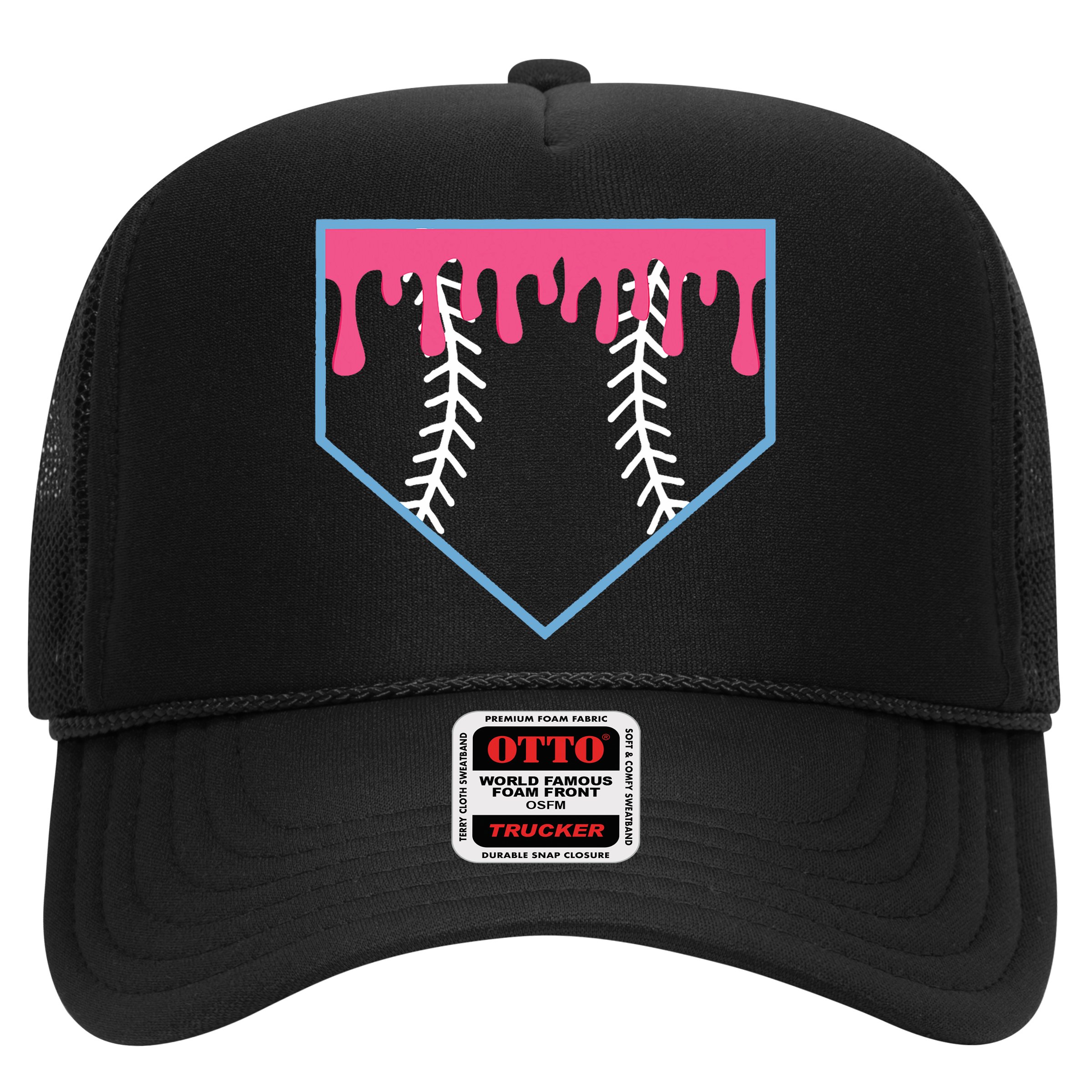 Ice Cream Home Plate Baseball Drip Hat
