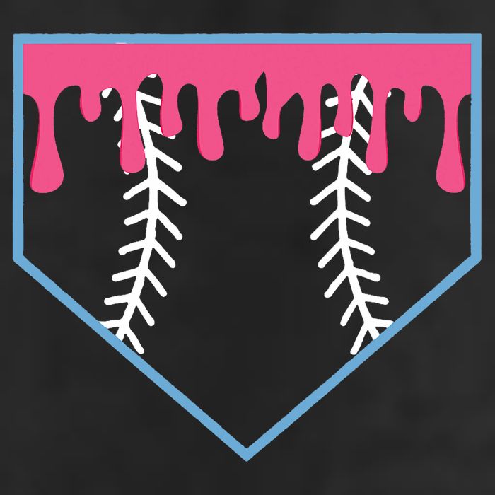Ice Cream Home Plate Baseball Drip Hat