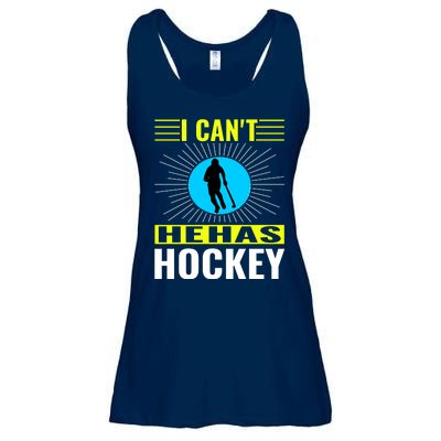 I Cant He Has Hockey Ladies Essential Flowy Tank