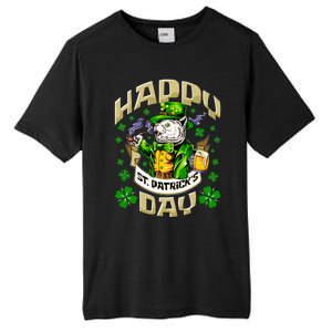 Irish Cat Happy St Patricks Day Meaningful Gift Tall Fusion ChromaSoft Performance T-Shirt