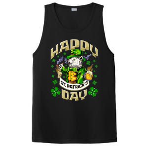 Irish Cat Happy St Patricks Day Meaningful Gift PosiCharge Competitor Tank