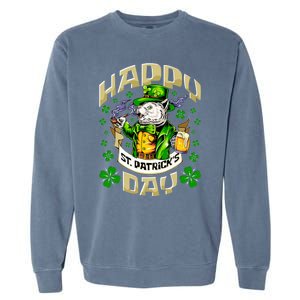 Irish Cat Happy St Patricks Day Meaningful Gift Garment-Dyed Sweatshirt