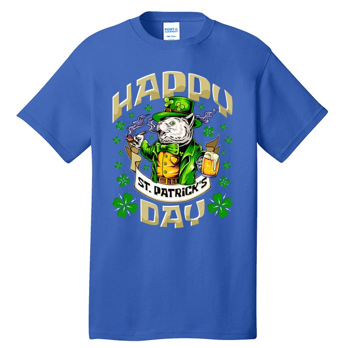 Irish Cat Happy St Patricks Day Meaningful Gift Tall T-Shirt