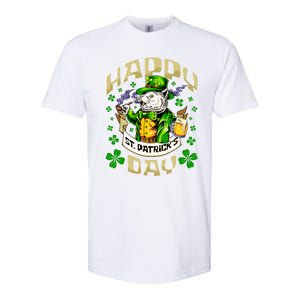 Irish Cat Happy St Patricks Day Meaningful Gift Softstyle CVC T-Shirt