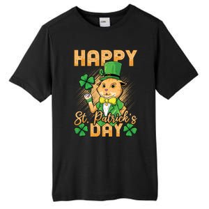 Irish Cat Happy St Patricks Day Cute Gift Tall Fusion ChromaSoft Performance T-Shirt