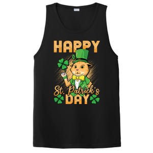 Irish Cat Happy St Patricks Day Cute Gift PosiCharge Competitor Tank