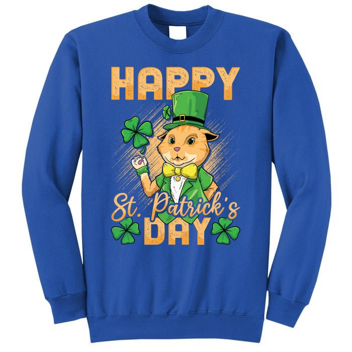 Irish Cat Happy St Patricks Day Cute Gift Sweatshirt