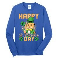 Irish Cat Happy St Patricks Day Cute Gift Tall Long Sleeve T-Shirt