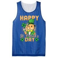 Irish Cat Happy St Patricks Day Cute Gift Mesh Reversible Basketball Jersey Tank