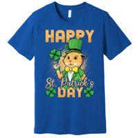 Irish Cat Happy St Patricks Day Cute Gift Premium T-Shirt