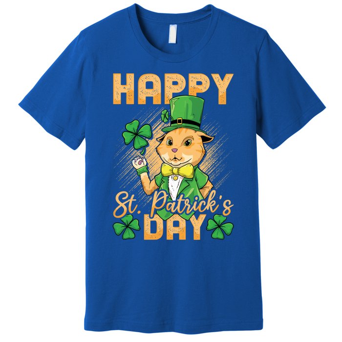 Irish Cat Happy St Patricks Day Cute Gift Premium T-Shirt