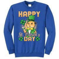 Irish Cat Happy St Patricks Day Cute Gift Tall Sweatshirt