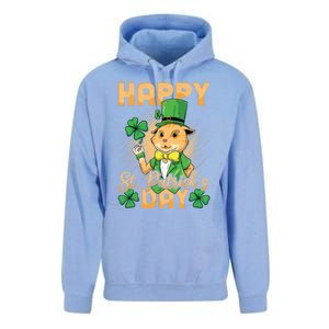 Irish Cat Happy St Patricks Day Cute Gift Unisex Surf Hoodie