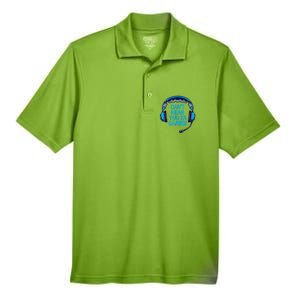 I Cant Hear You Im Gaming Video Gamer Geek Men's Origin Performance Pique Polo