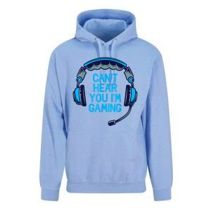 I Cant Hear You Im Gaming Video Gamer Geek Unisex Surf Hoodie