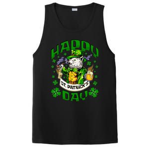 Irish Cat Happy St Patricks Day Gift PosiCharge Competitor Tank