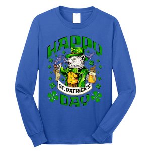 Irish Cat Happy St Patricks Day Gift Long Sleeve Shirt