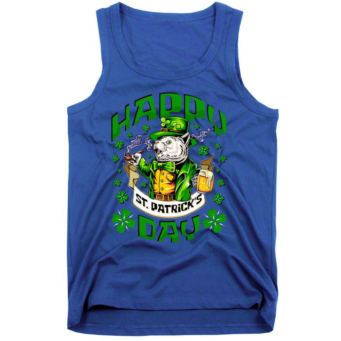 Irish Cat Happy St Patricks Day Gift Tank Top