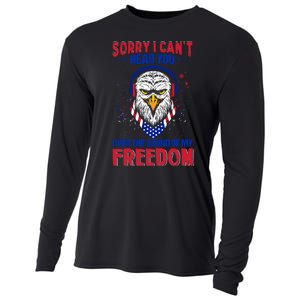 I Cant Hear You Over The Sound Of My Freedom Cooling Performance Long Sleeve Crew