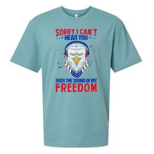 I Cant Hear You Over The Sound Of My Freedom Sueded Cloud Jersey T-Shirt