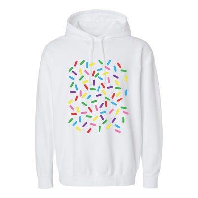 Ice Cream Halloween DIY Costume Rainbow Sprinkles Donut Garment-Dyed Fleece Hoodie