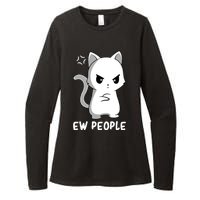 Introvert Cat Humor Antisocial Sarcasm Womens CVC Long Sleeve Shirt