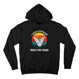 I Could Hairless What You Think Funny Sphynx Cat Hoodie