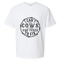 I CanT Have Cows To Feed And Fence To Fix Farmer Sueded Cloud Jersey T-Shirt