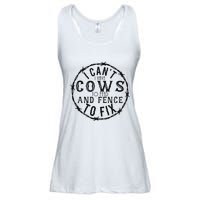 I CanT Have Cows To Feed And Fence To Fix Farmer Ladies Essential Flowy Tank