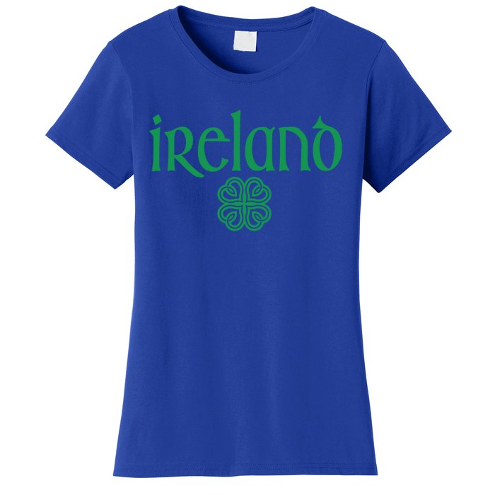 Ireland Clover Hearts Irish Style Text Green Print Gift Women's T-Shirt