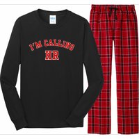 IM Calling Hr Funny Human Resource Long Sleeve Pajama Set