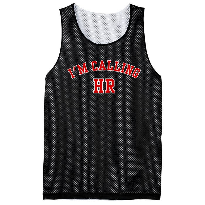 IM Calling Hr Funny Human Resource Mesh Reversible Basketball Jersey Tank