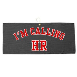 IM Calling Hr Funny Human Resource Large Microfiber Waffle Golf Towel