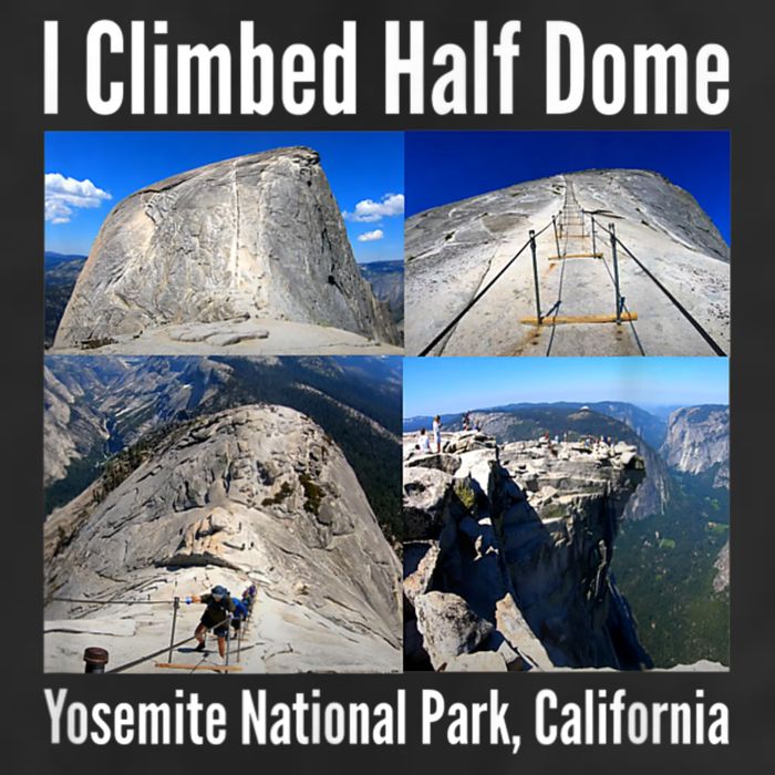 I Climbed Half Dome, Yosemite National Park, California Cool Comfort Performance Bucket Hat