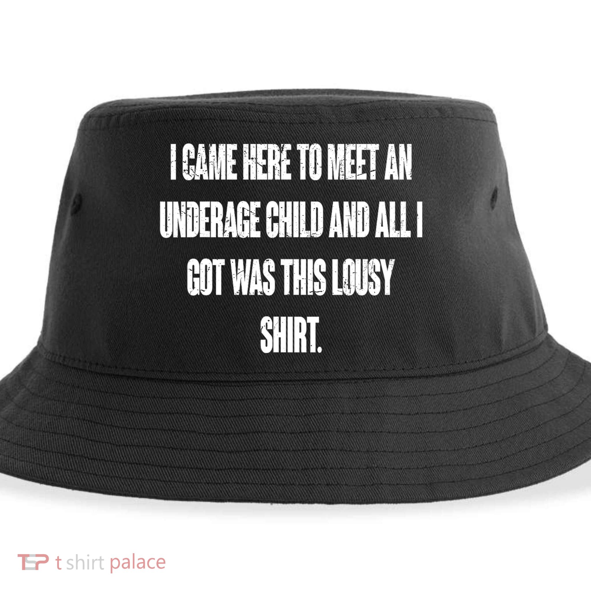 I Came Here To Meet An Underage Child I Got Was This Lousy Sustainable Bucket Hat