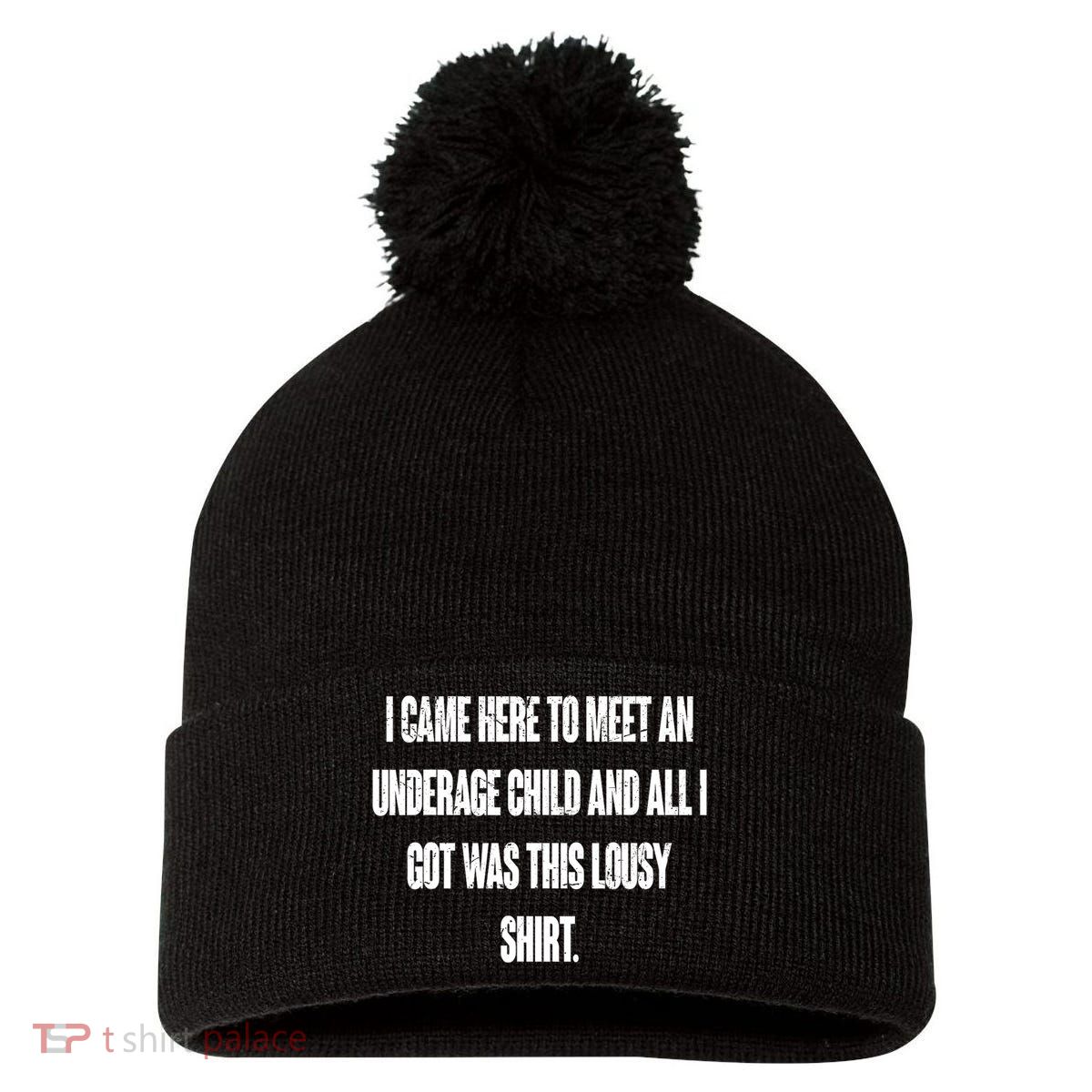 I Came Here To Meet An Underage Child I Got Was This Lousy Pom Pom 12in Knit Beanie