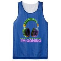 I CanT Hear You IM Gaming Addicted Gamer Graphic Cool Gift Mesh Reversible Basketball Jersey Tank