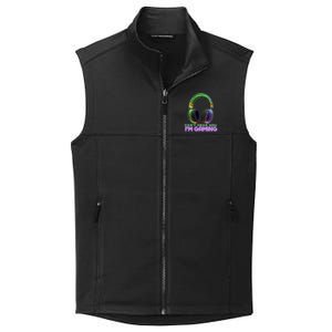 I CanT Hear You IM Gaming Addicted Gamer Graphic Cool Gift Collective Smooth Fleece Vest