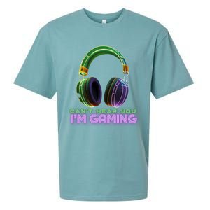 I CanT Hear You IM Gaming Addicted Gamer Graphic Cool Gift Sueded Cloud Jersey T-Shirt