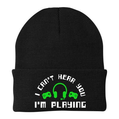 I Cant Hear You I Am Playing Gaming Headset Gift Beanie
