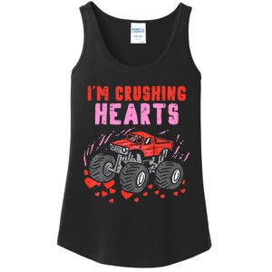 I Crush Hearts Monster Truck Toddler Boys Valentines Day Ladies Essential Tank