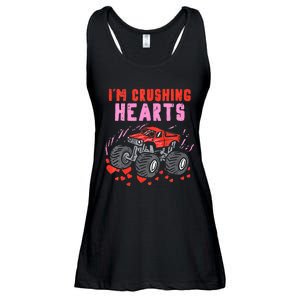 I Crush Hearts Monster Truck Toddler Boys Valentines Day Ladies Essential Flowy Tank