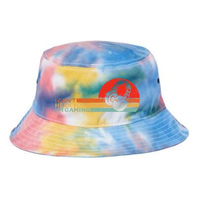 I Can't Hear You I'm Gaming Headset Vintage Gamers Gift Tie Dye Newport Bucket Hat