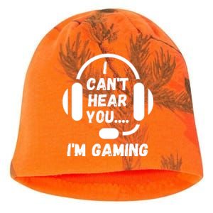 I Can't Hear You I'm Gaming, Gaming, Funny Gamer, Gaming Kati - Camo Knit Beanie