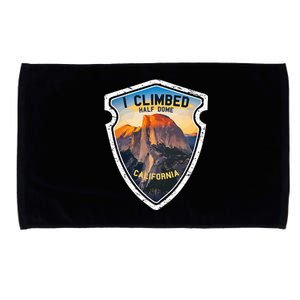 I Climbed Half Dome California Hikers Yosemite Park Microfiber Hand Towel