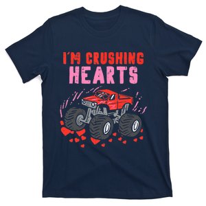 I Crush Hearts Monster Truck Valentines Day T-Shirt