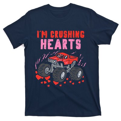 I Crush Hearts Monster Truck Valentines Day T-Shirt