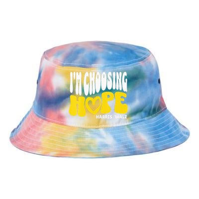 Im Choosing Hope Kamala Harris Tim Walz Waltz 2024 Tie Dye Newport Bucket Hat