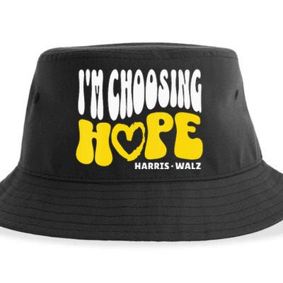 Im Choosing Hope Kamala Harris Tim Walz Waltz 2024 Sustainable Bucket Hat