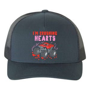 I Crush Hearts Monster Truck Toddler Boys Valentines Day Yupoong Adult 5-Panel Trucker Hat